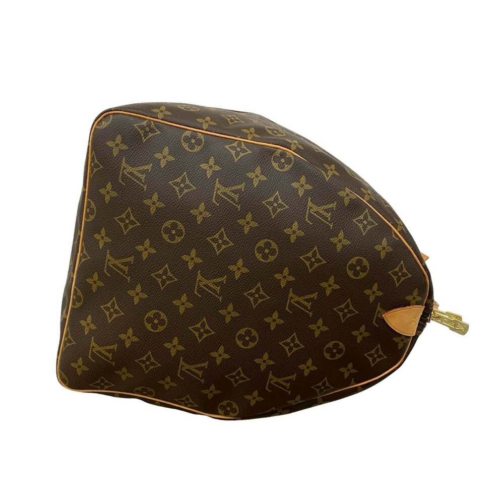 LOUIS VUITTON Vintage Brown Monogram Leather Keepall 60 Boston Bag - Picture 6 of 9